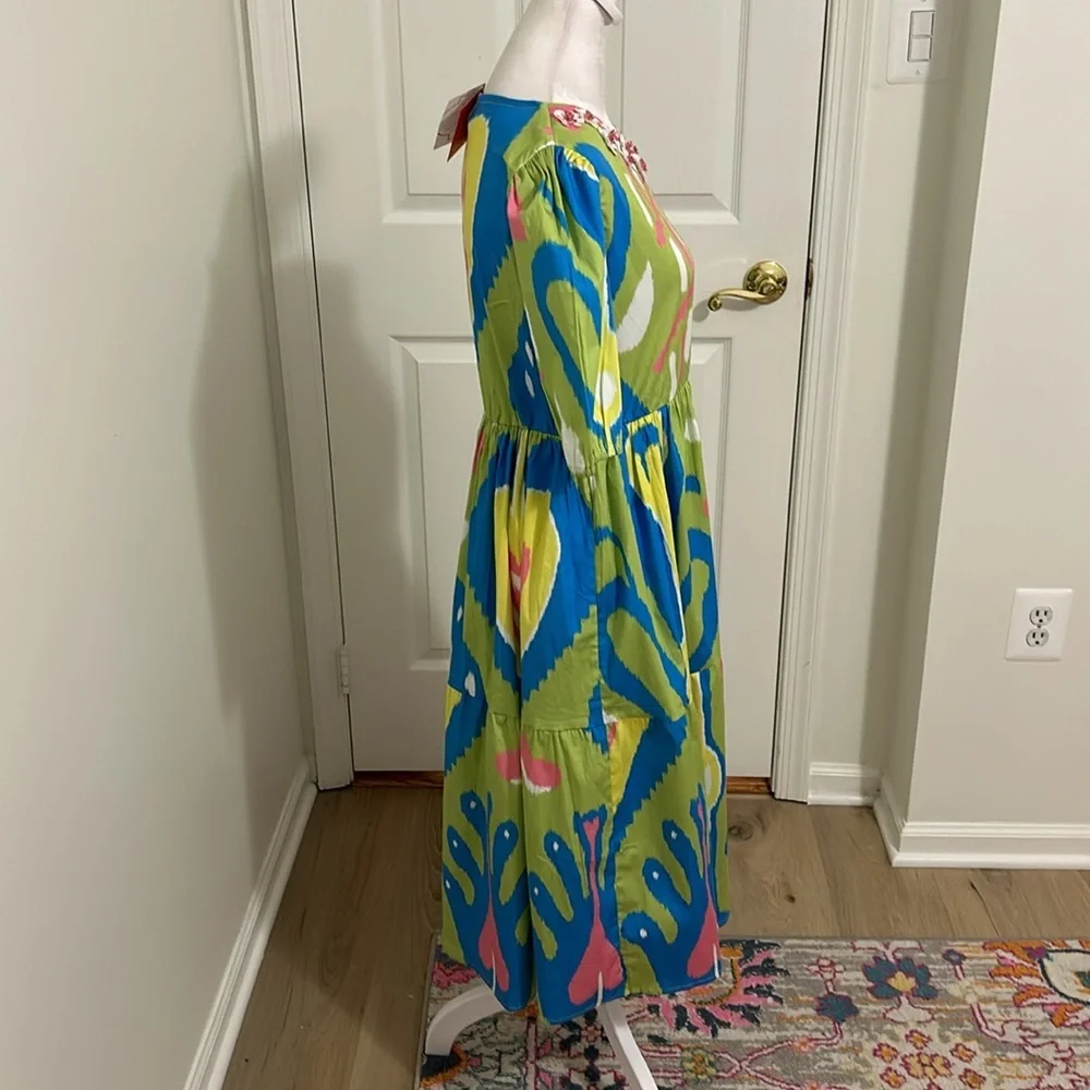 Tuckernuck Sheridan French Arcadia Dress Resin Floral Detail NWT Size Small - Picture 5 of 12